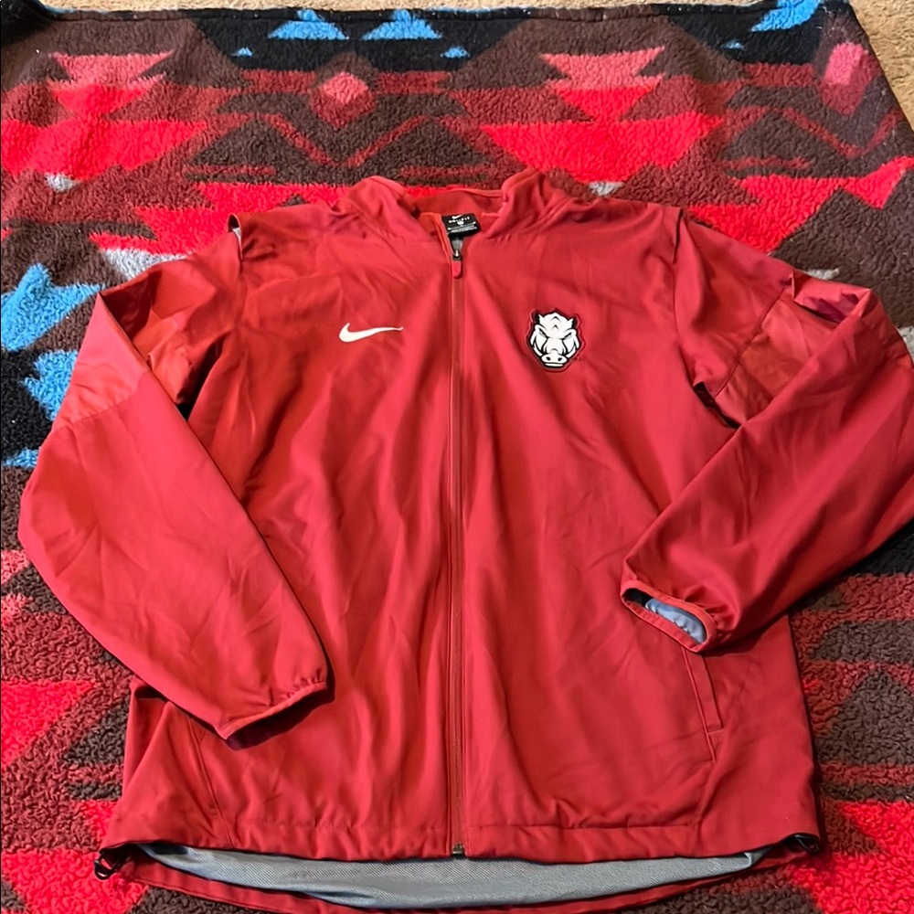 Red Nike Jacket with Logo